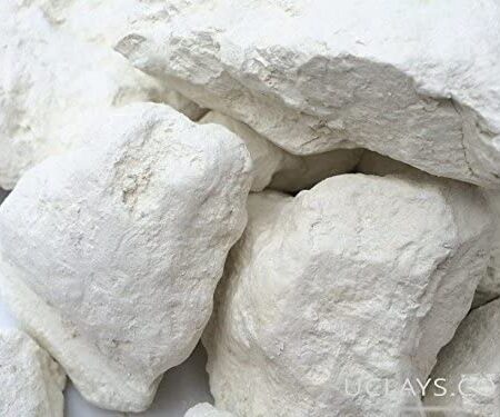 WHITE edible Clay, white dirt, chunks (lump) natural for eating (food), 1 lb (450 g)